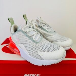 Nike Air Max 270 PS White Honeydew Pink Sneakers Shoes AO2372-113 Kid Size 13.5C